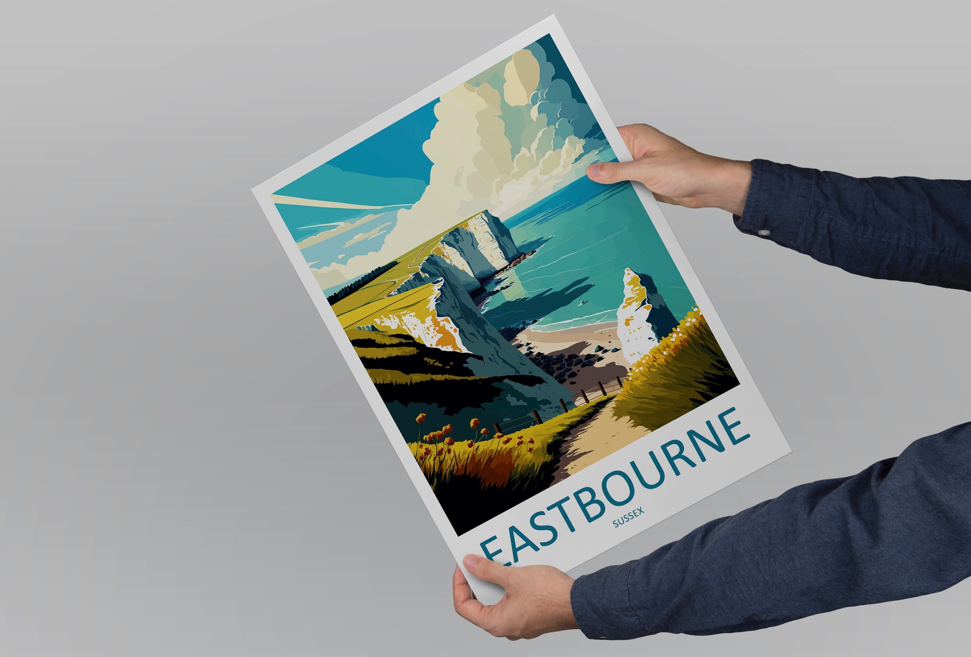 Eastbourne Travel Print Wall Art Eastbourne Wall Hanging Home Decoration Eastbourne Gift Art Lovers Wall Art Print Art Eastbourne Travel Art