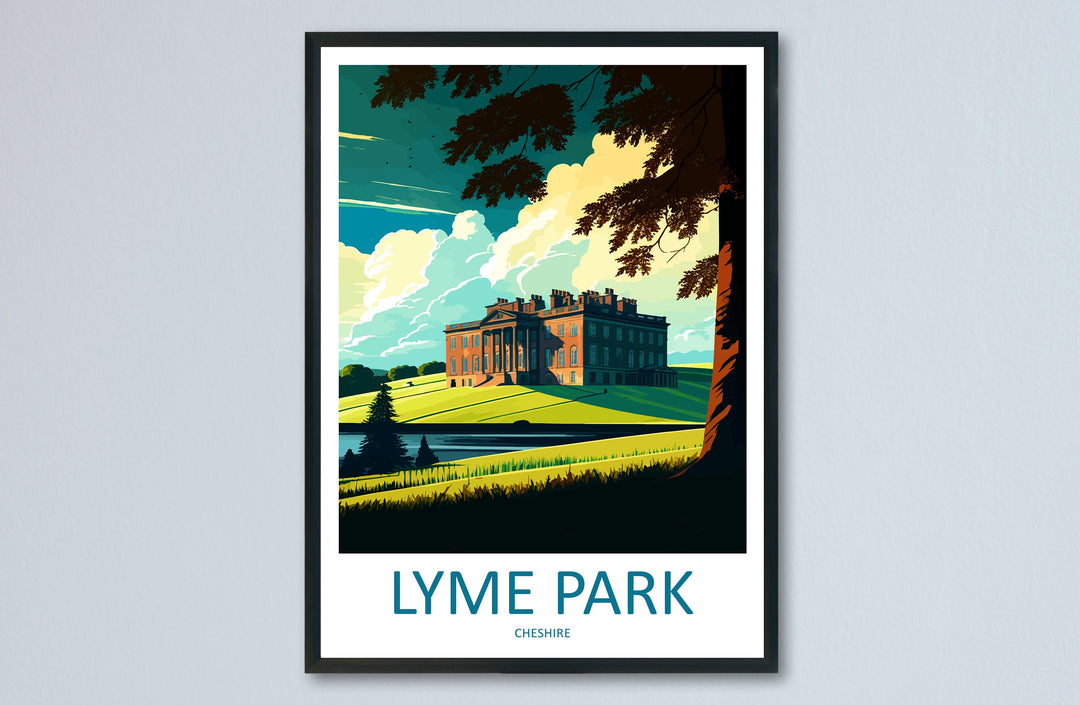 Lyme Park Travel Print Wall Art Lyme Park Wall Hanging Home Decoration Lyme Park Gift Art Lovers Wall Art Print Art Lyme Park Travel Art