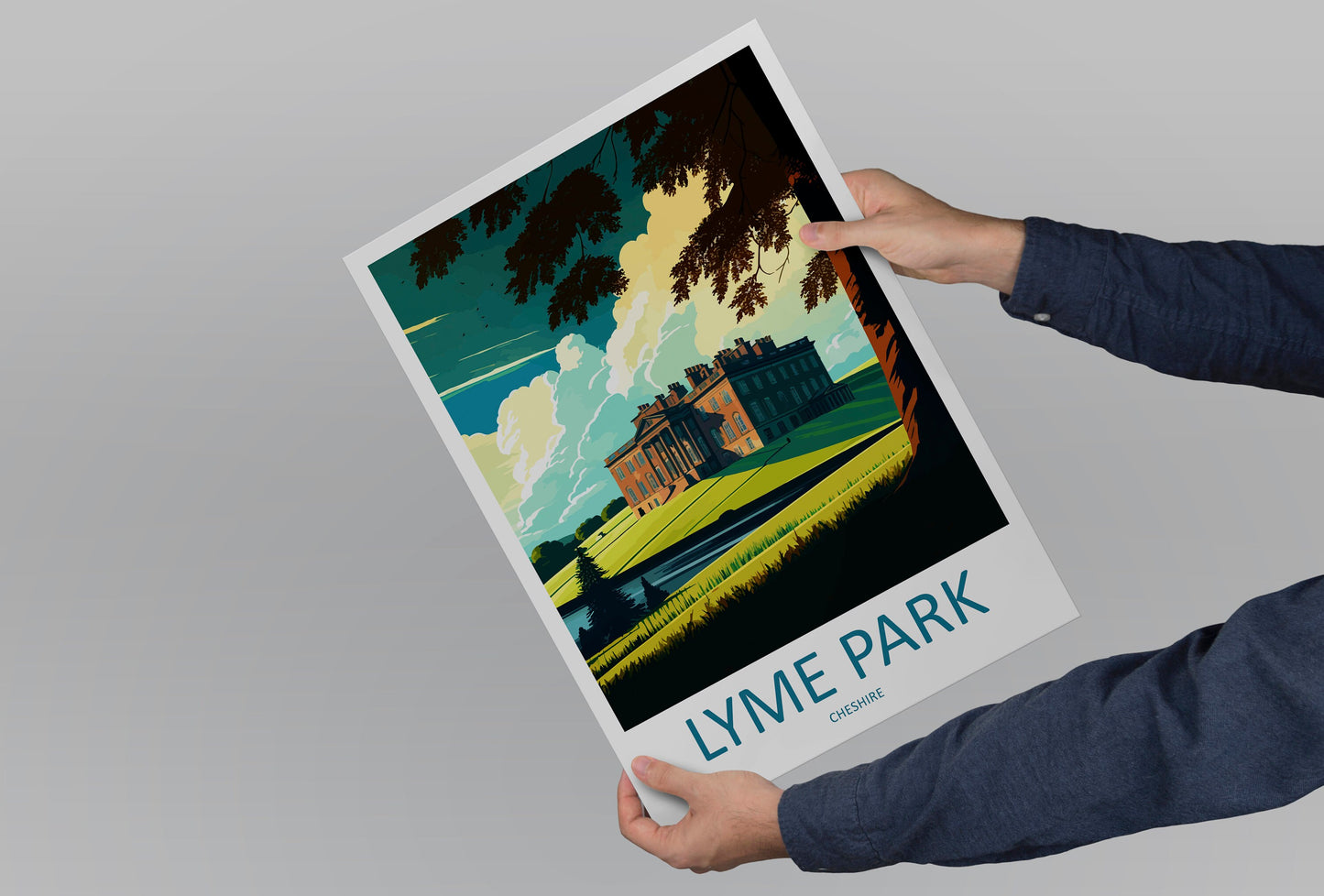 Lyme Park Travel Print Wall Art Lyme Park Wall Hanging Home Decoration Lyme Park Gift Art Lovers Wall Art Print Art Lyme Park Travel Art