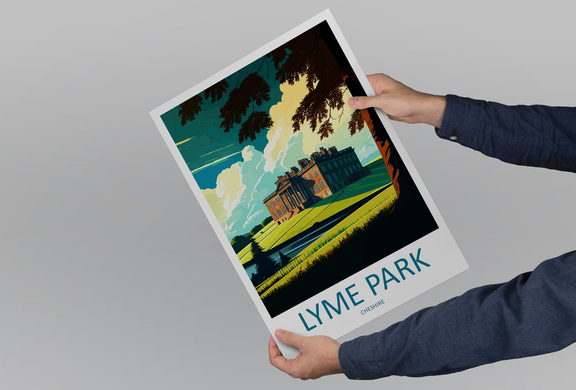 Lyme Park Travel Print Wall Art Lyme Park Wall Hanging Home Decoration Lyme Park Gift Art Lovers Wall Art Print Art Lyme Park Travel Art