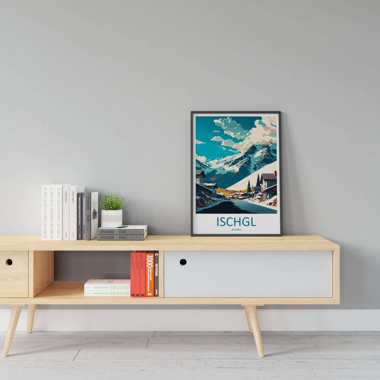 Ischgl Travel Print Wall Art Ischgl Wall Hanging Home Décor Ischgl Gift Art Lovers Austria Art Lover Gift Ischgl Travel Poster
