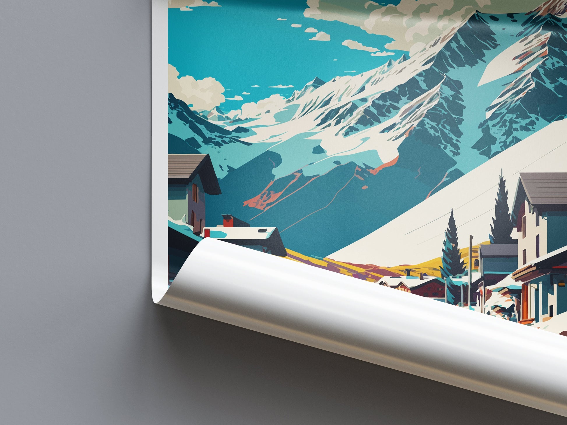 Ischgl Travel Print Wall Art Ischgl Wall Hanging Home Décor Ischgl Gift Art Lovers Austria Art Lover Gift Ischgl Travel Poster