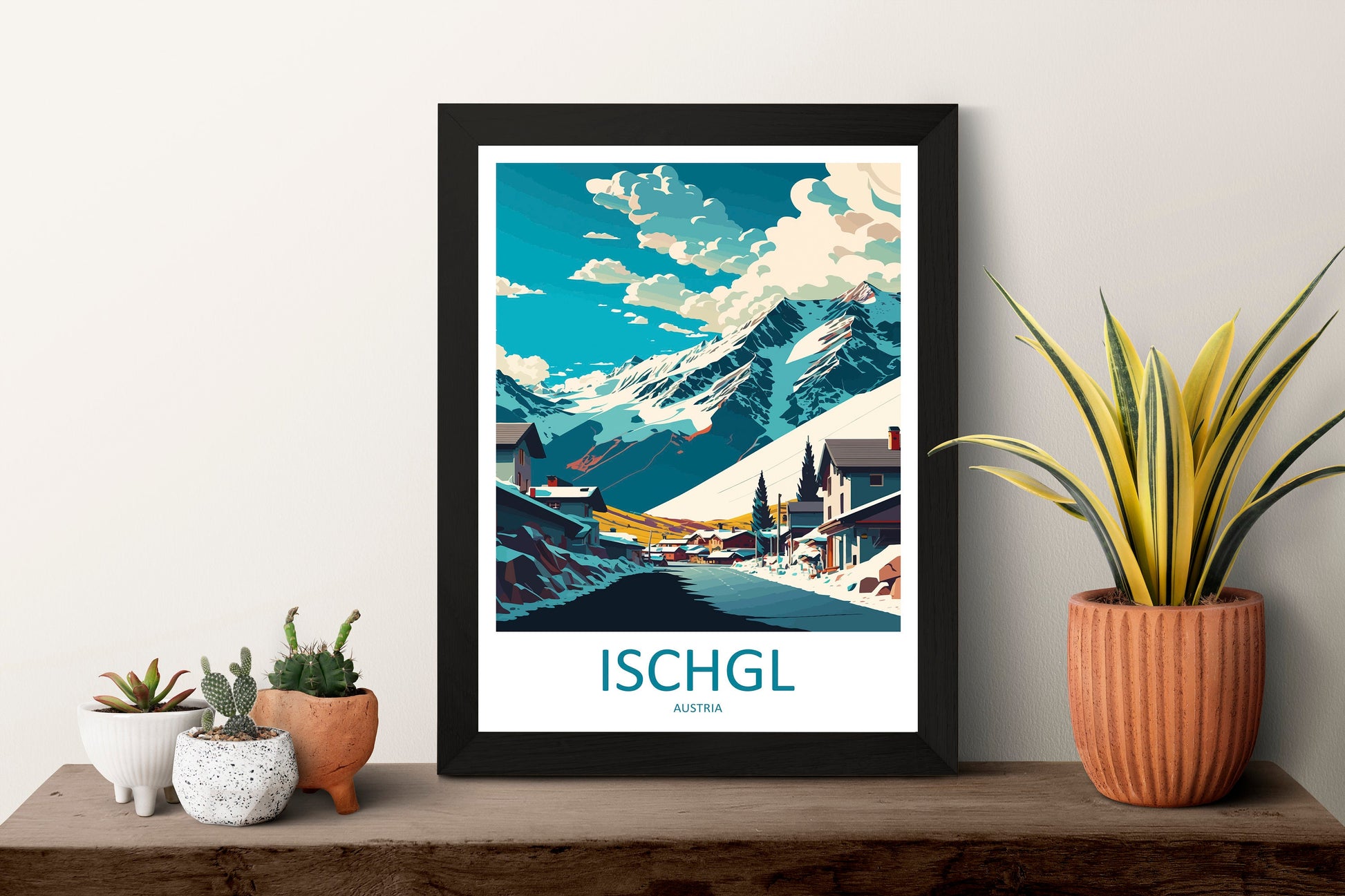 Ischgl Travel Print Wall Art Ischgl Wall Hanging Home Décor Ischgl Gift Art Lovers Austria Art Lover Gift Ischgl Travel Poster