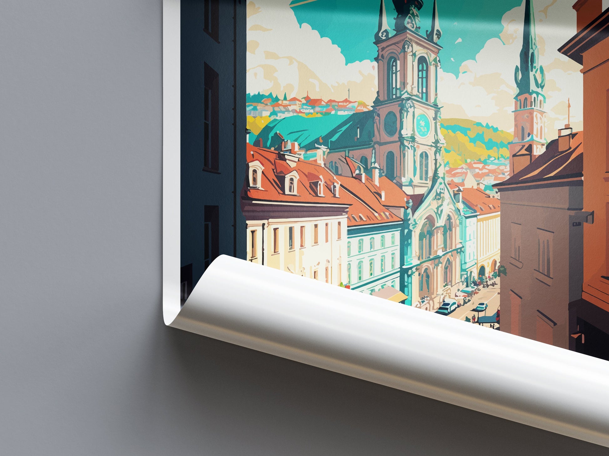Linz Travel Print Wall Art Linz Wall Hanging Home Décor Linz Gift Art Lovers Austria Art Lover Gift Linz Travel Poster Linz Wall Poster