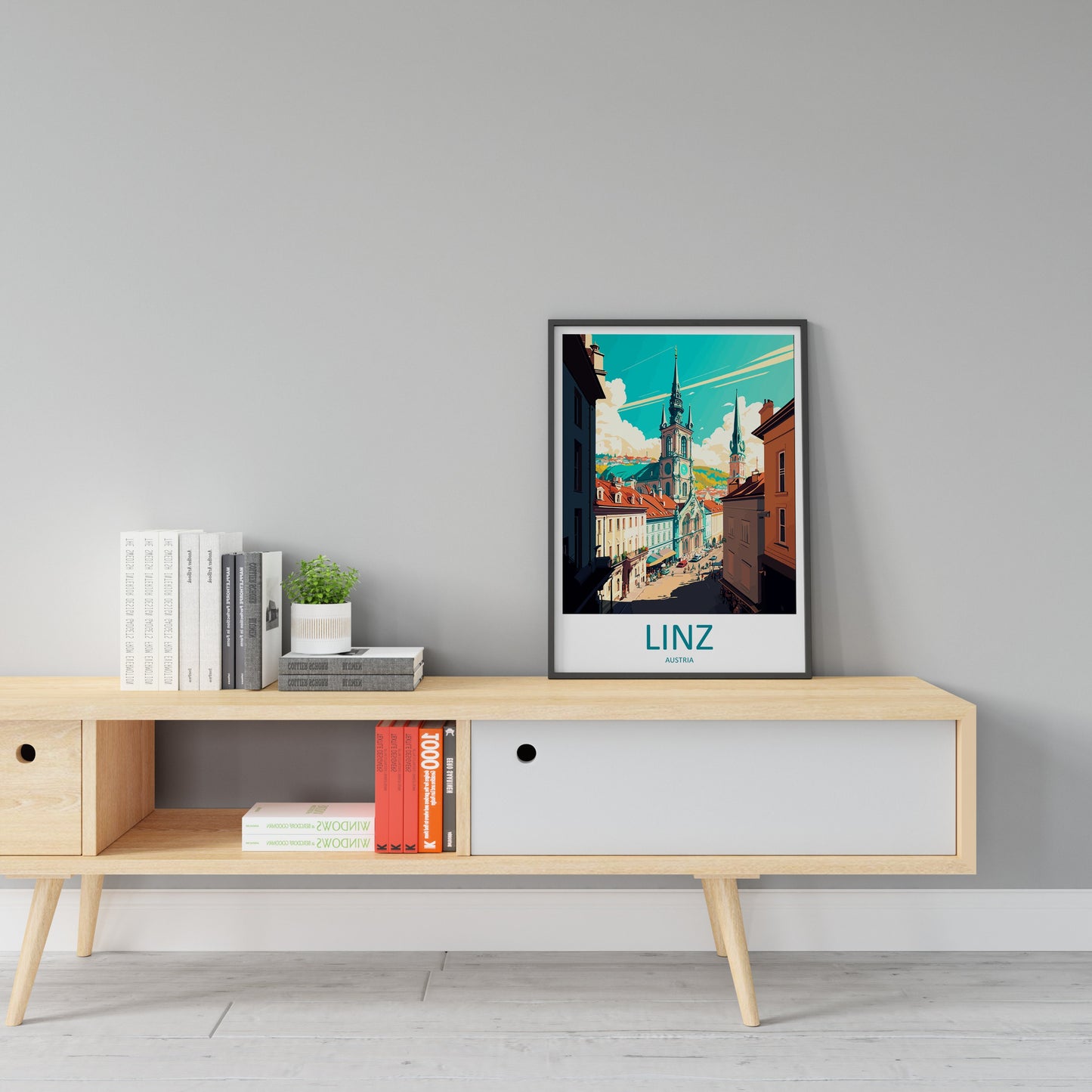 Linz Travel Print Wall Art Linz Wall Hanging Home Décor Linz Gift Art Lovers Austria Art Lover Gift Linz Travel Poster Linz Wall Poster