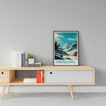 Obergurgl Travel Print Wall Art Obergurgl Wall Hanging Home Décor Obergurgl Gift Art Lovers Austria Art Lover Gift Obergurgl Travel Poster
