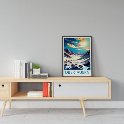 Obertauern Travel Print Wall Art Obertauern Wall Hanging Home Décor Obertauern Gift Art Lovers Austria Art Lover Gift Obertauern Travel Art