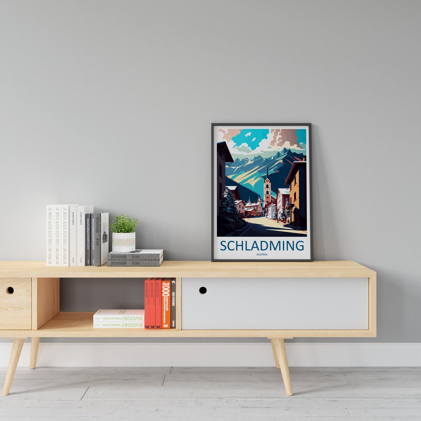 Schladming Travel Print Wall Art Schladming Wall Hanging Home Décor Schladming Gift Art Lovers Austria Art Lover Gift Schladming Artwork