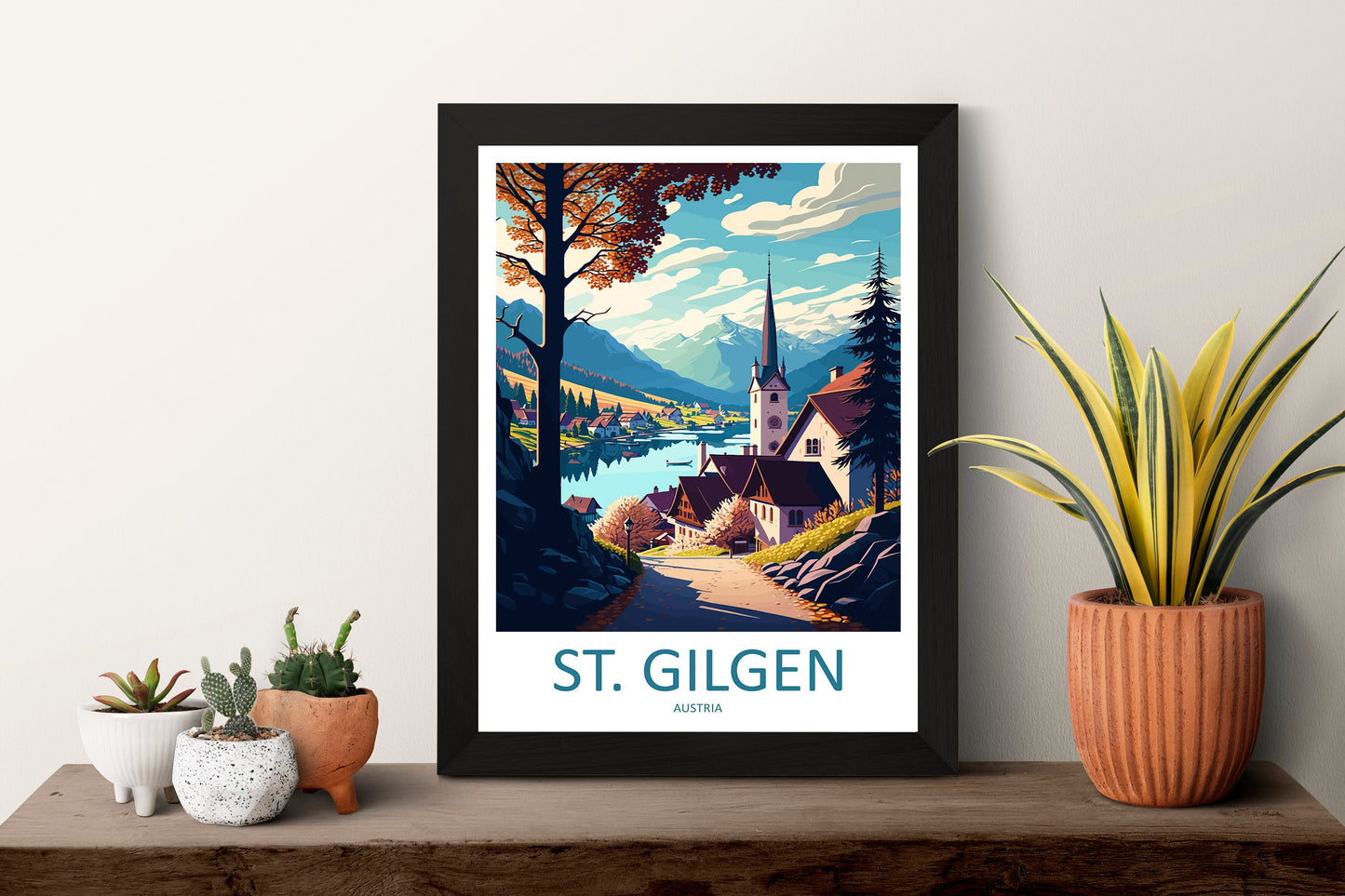 St Gilgen Travel Print Wall Art St Gilgen Wall Hanging Home Décor St Gilgen Gift Art Lovers Austria Art Lover Gift St Gilgen Travel Poster