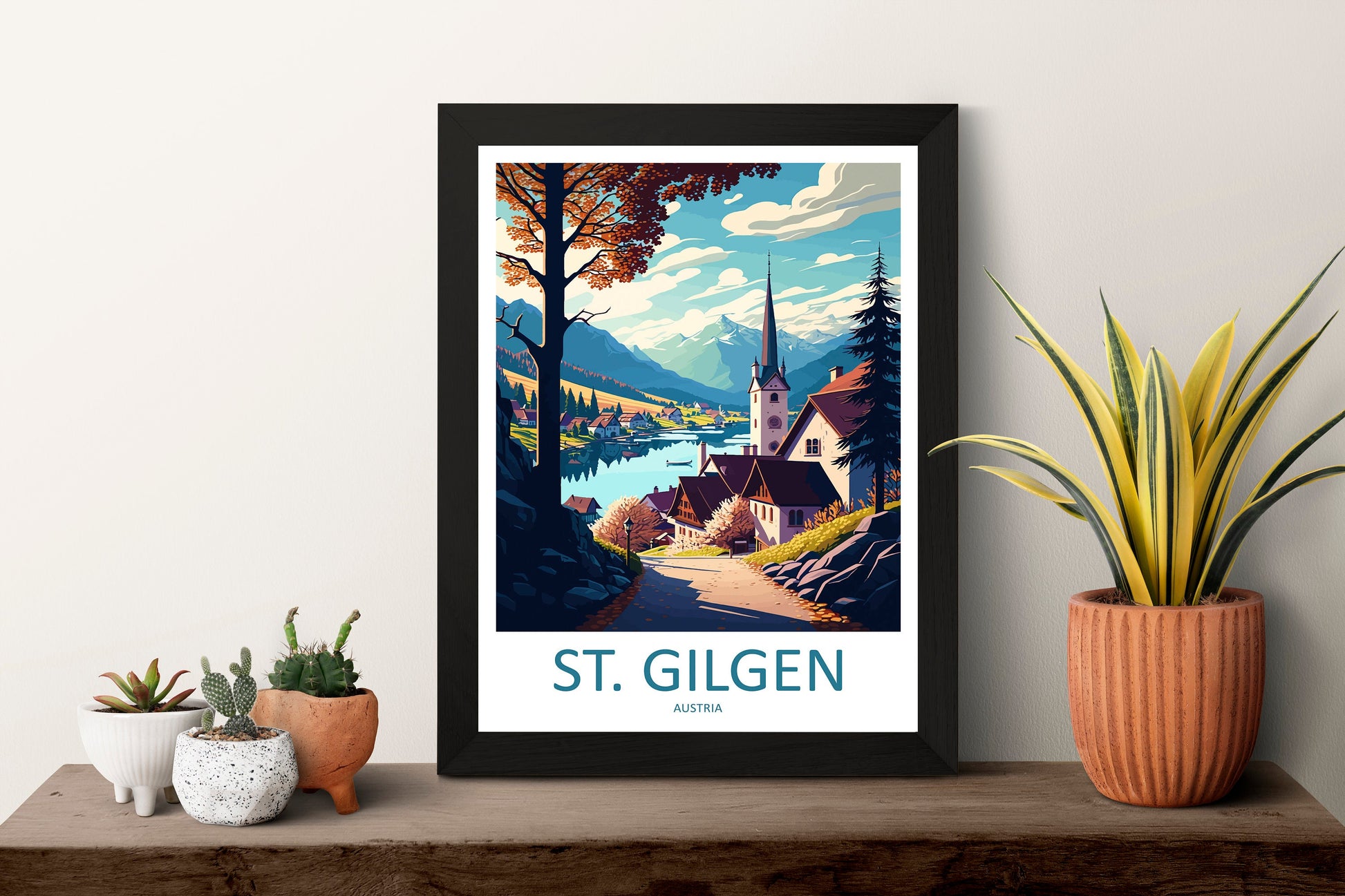 St Gilgen Travel Print Wall Art St Gilgen Wall Hanging Home Décor St Gilgen Gift Art Lovers Austria Art Lover Gift St Gilgen Travel Poster