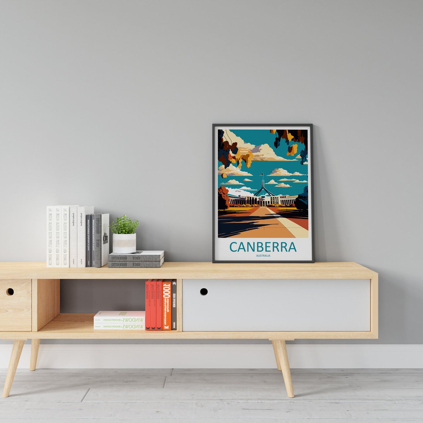 Canberra Travel Print Wall Art Canberra Wall Hanging Home Décor Canberra Gift Art Lovers Wall Art Australia Travel Print Canberra Art