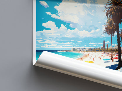Cottesloe Beach Travel Print Wall Art Cottesloe Beach Wall Hanging Home Décor Cottesloe Beach Gift Art Lovers Wall Art Australia Travel Art