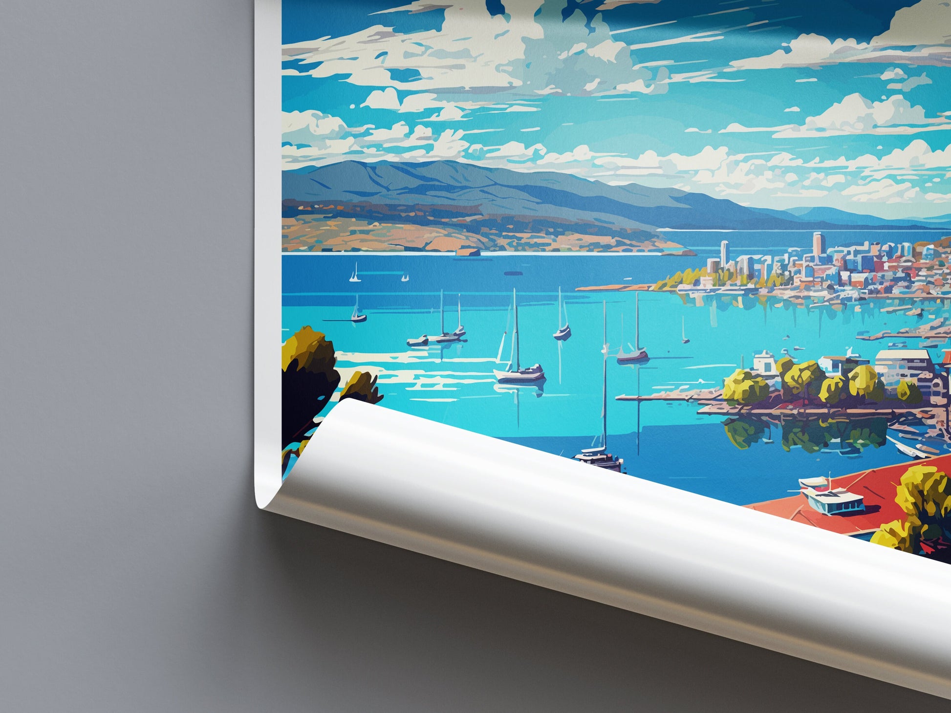 Hobart Travel Print Wall Art Hobart Wall Hanging Home Décor Hobart Gift Art Lovers Wall Art Australia Travel Print Hobart Wall Art