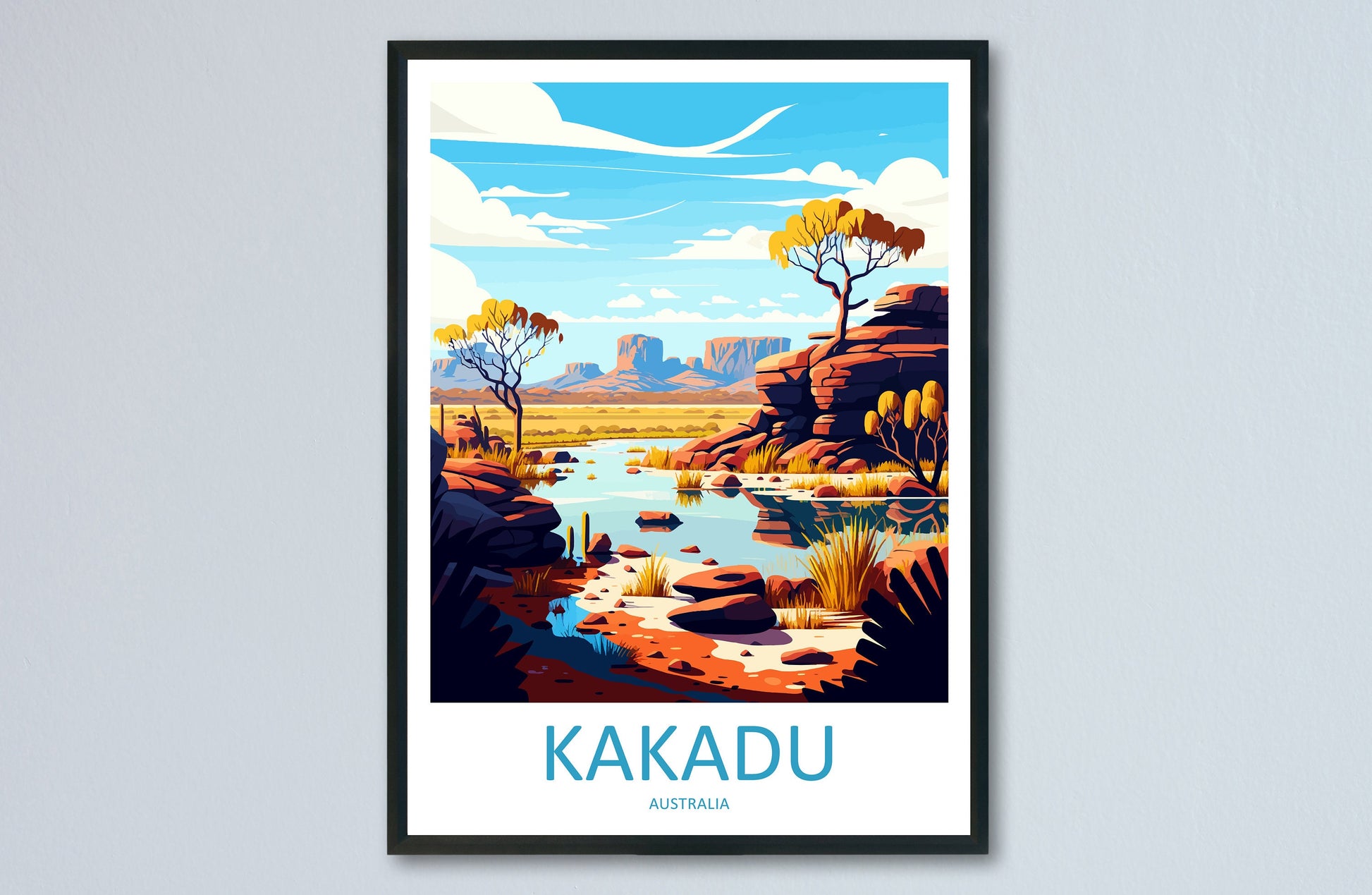 Kakadu Travel Print Wall Art Kakadu Wall Hanging Home Décor Kakadu Gift Art Lovers Wall Art Australia Travel Print Kakadu Wall Art