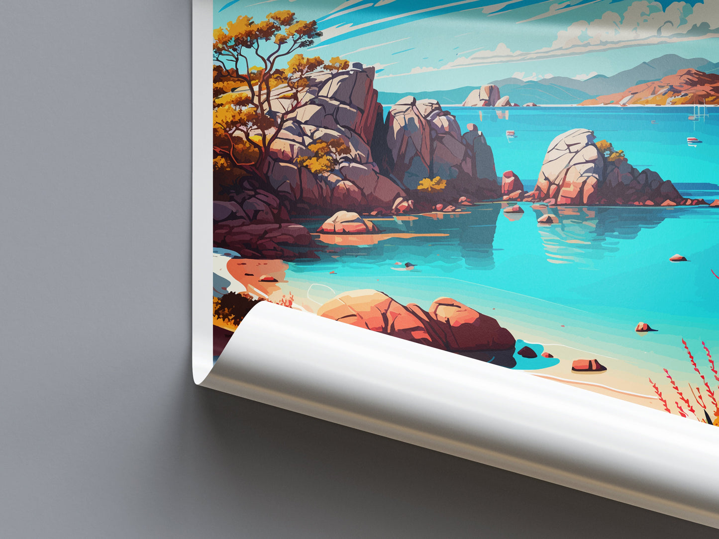 Magnetic Island Travel Print Wall Art Magnetic Island Wall Hanging Home Décor Magnetic Island Gift Art Lovers Wall Art Australia Travel Art
