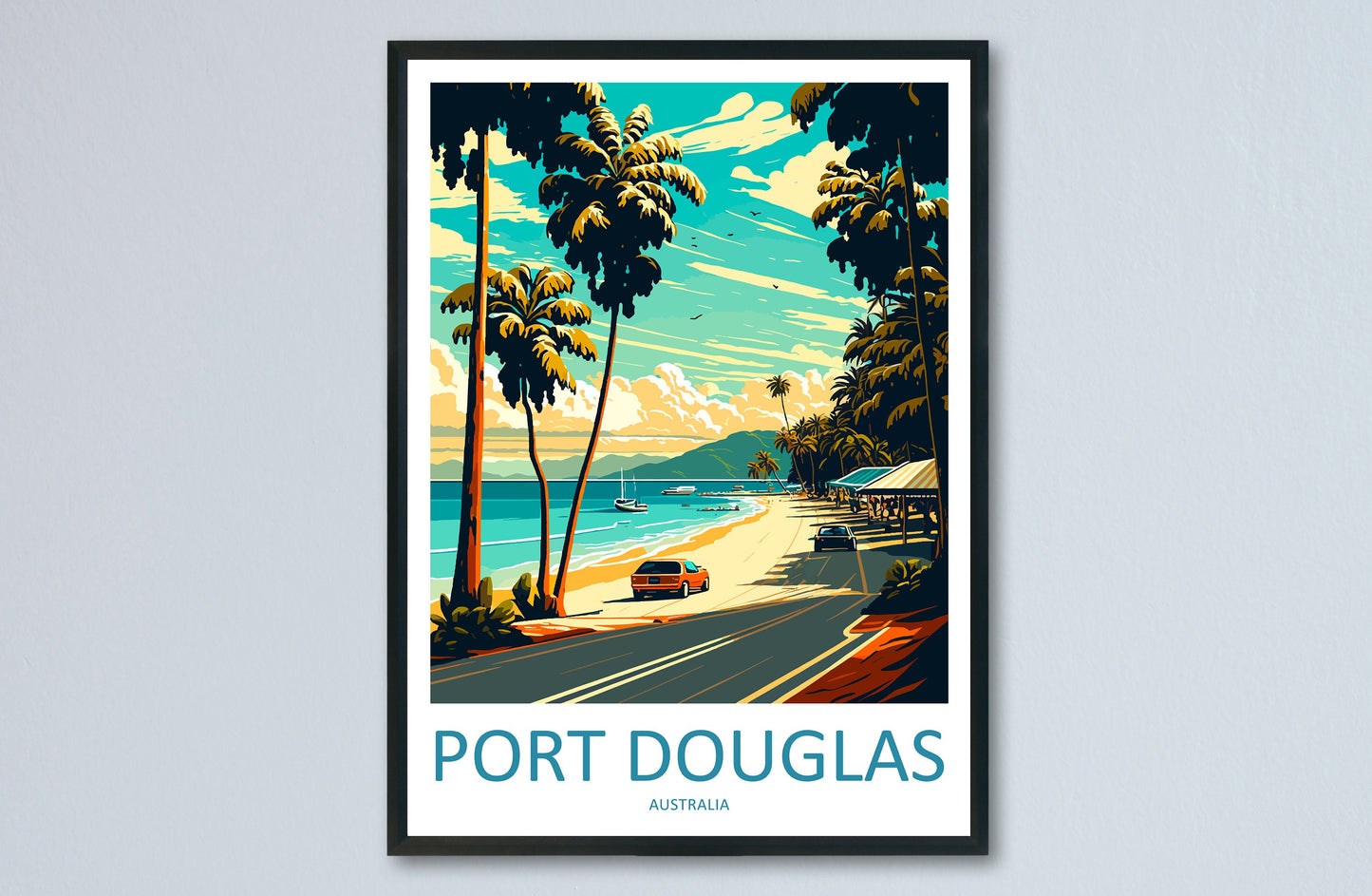 Port Douglas Travel Print Wall Art Port Douglas Wall Hanging Home Décor Port Douglas Gift Art Lovers Wall Art Australia Travel Print