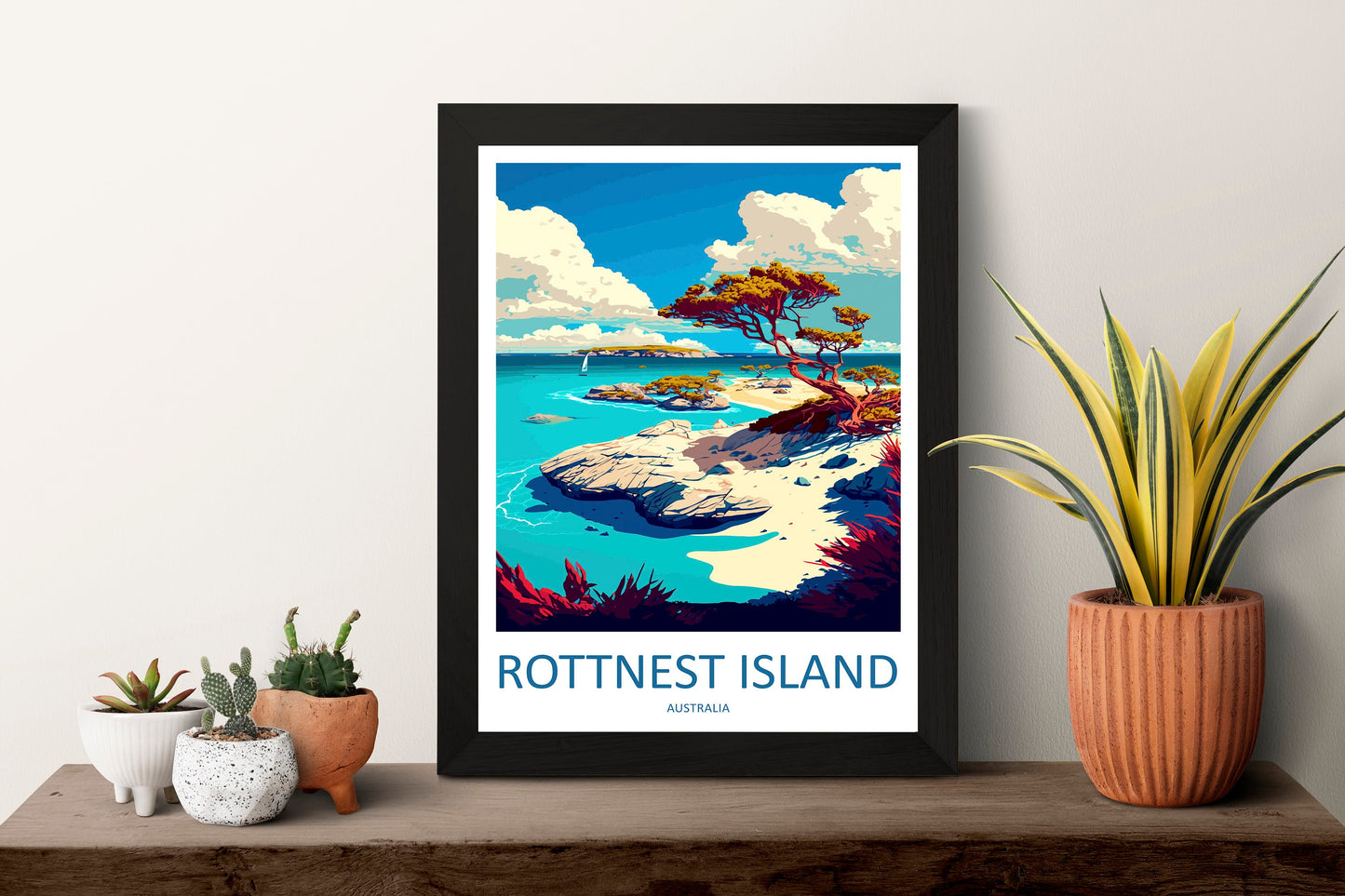 Rottnest Island Travel Print Wall Art Rottnest Island Wall Hanging Home Décor Rottnest Island Gift Art Lovers Wall Art Australia Travel Art