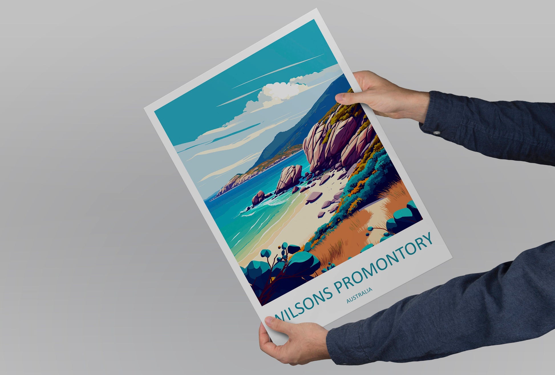 Wilsons Promontory Travel Print Wall Art Wilsons Promontory Wall Hanging Home Décor Wilsons Promontory Gift Art Lovers Wall Art Australia