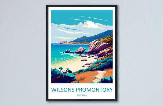 Wilsons Promontory Travel Print Wall Art Wilsons Promontory Wall Hanging Home Décor Wilsons Promontory Gift Art Lovers Wall Art Australia