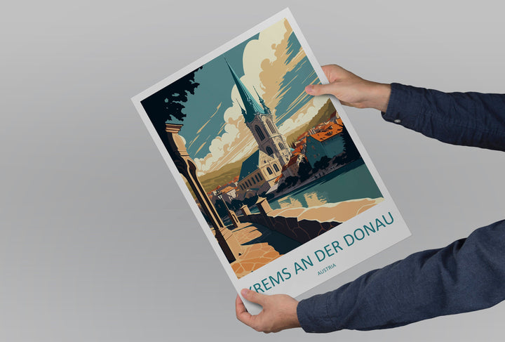 Krems An Der Donau Travel Print Wall Art Krems An Der Donau Wall Hanging Home Décor Krems An Der Donau Gift Art Lovers Austria Art Lover Art