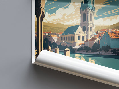 Krems An Der Donau Travel Print Wall Art Krems An Der Donau Wall Hanging Home Décor Krems An Der Donau Gift Art Lovers Austria Art Lover Art