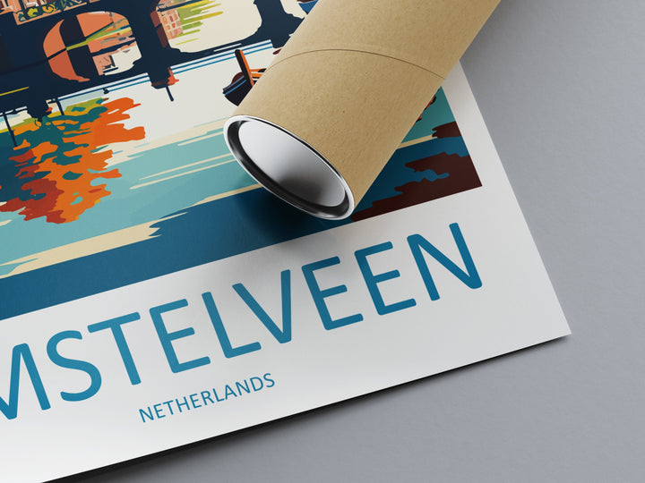 Amstelveen Travel Print Wall Art Amstelveen Wall Hanging Home Décor Amstelveen Gift Art Lovers Netherlands Art Lover Gift Amstelveen Decor