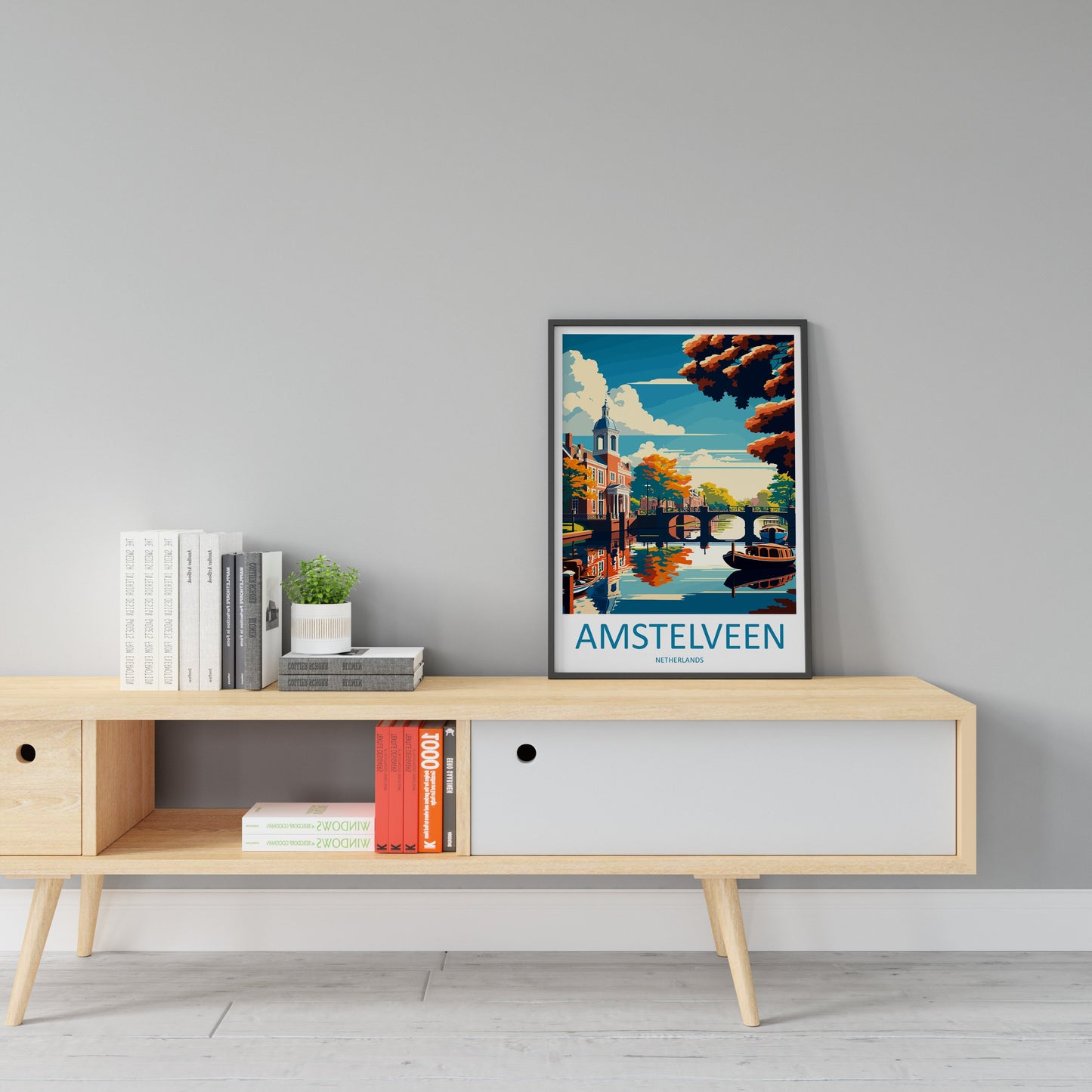 Amstelveen Travel Print Wall Art Amstelveen Wall Hanging Home Décor Amstelveen Gift Art Lovers Netherlands Art Lover Gift Amstelveen Decor