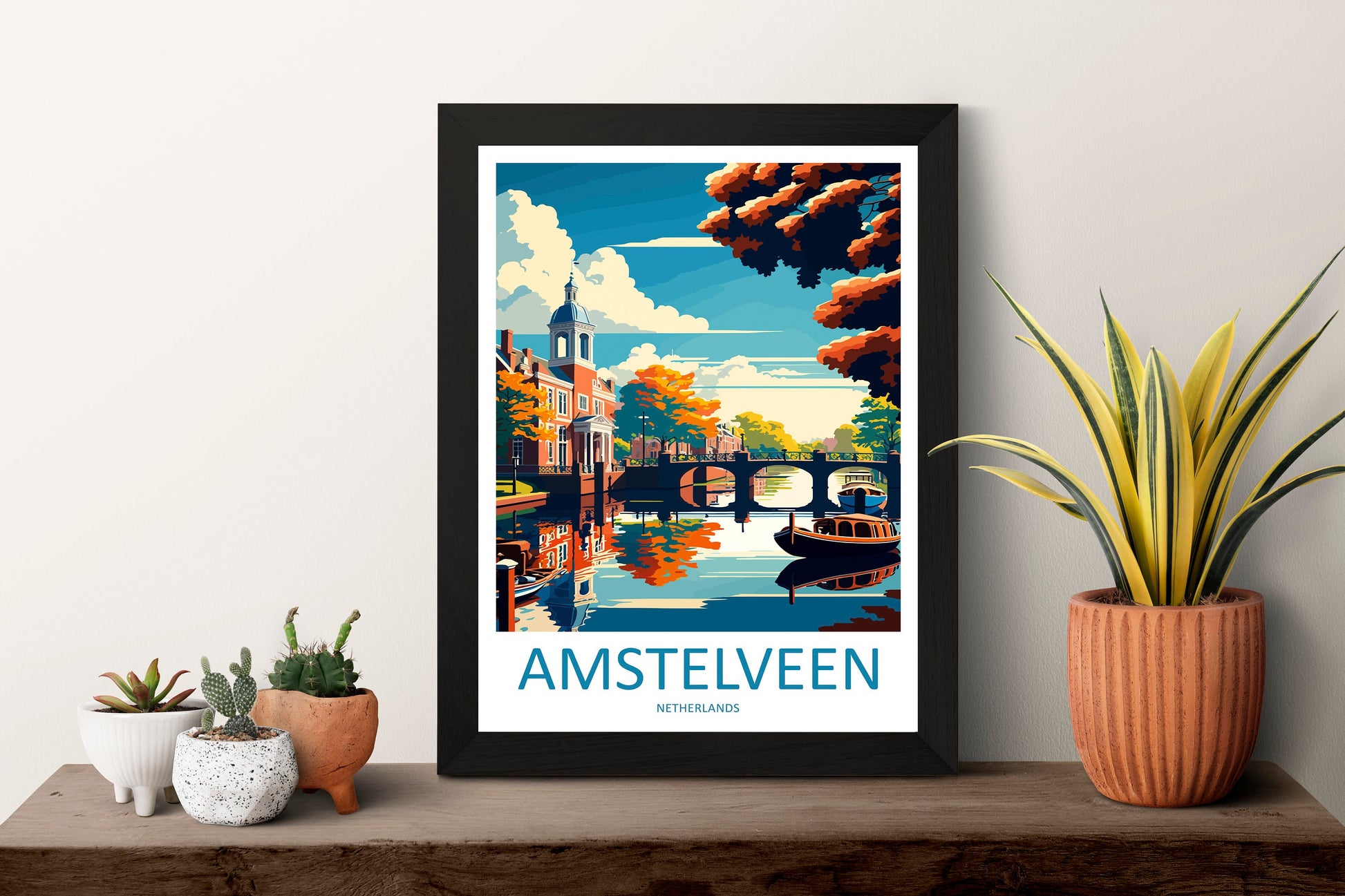 Amstelveen Travel Print Wall Art Amstelveen Wall Hanging Home Décor Amstelveen Gift Art Lovers Netherlands Art Lover Gift Amstelveen Decor