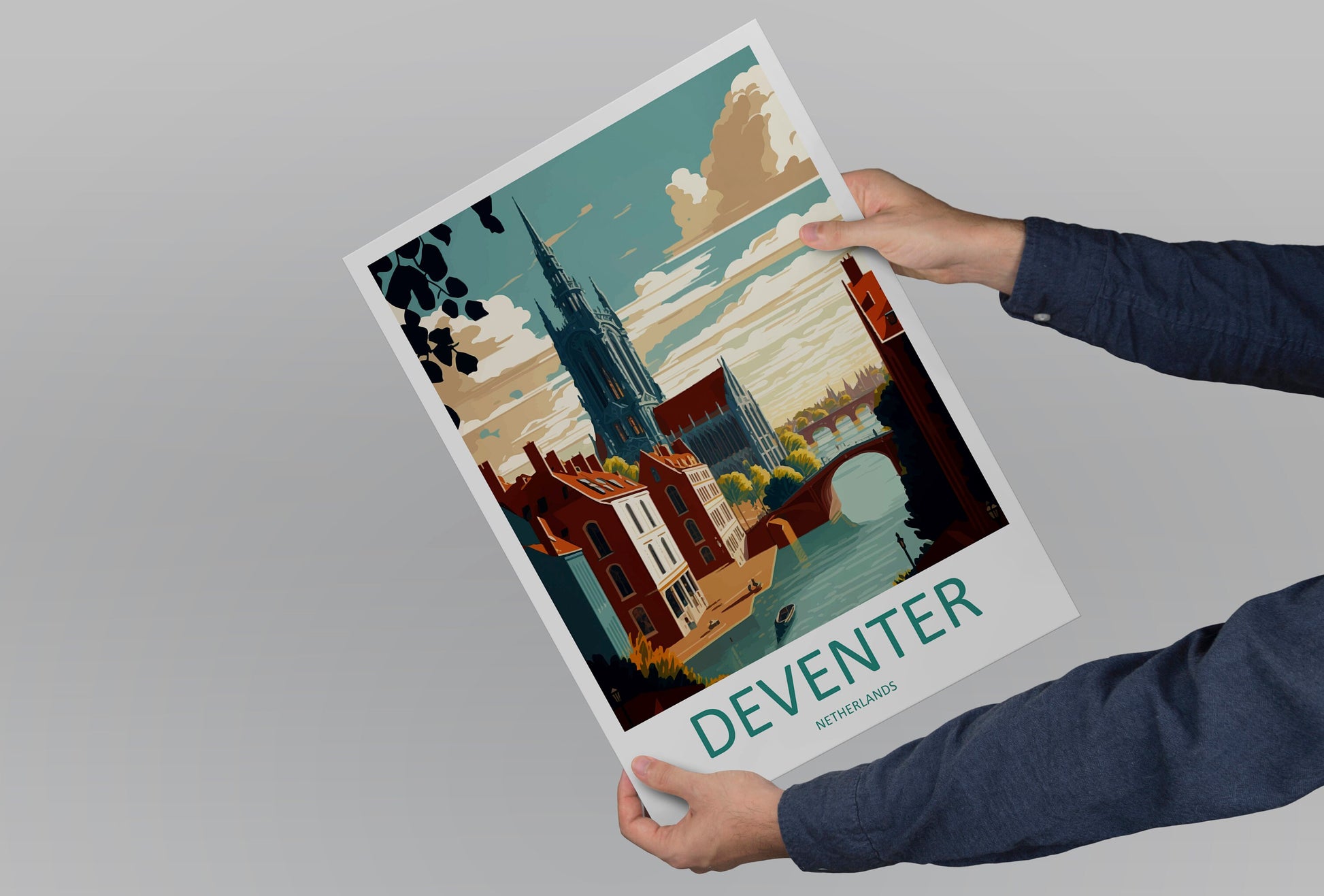 Deventer Travel Print Wall Art Deventer Wall Hanging Home Décor Deventer Gift Art Lovers Netherlands Art Lover Gift Deventer Art