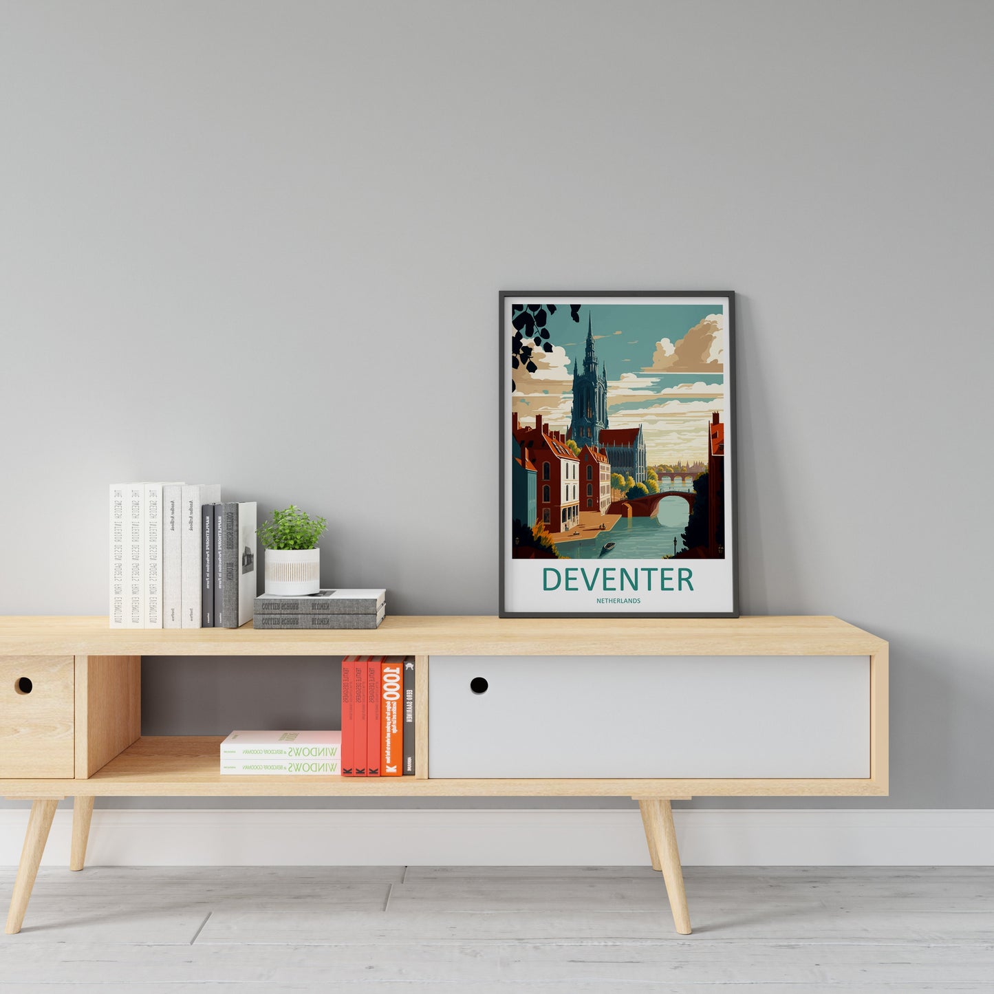 Deventer Travel Print Wall Art Deventer Wall Hanging Home Décor Deventer Gift Art Lovers Netherlands Art Lover Gift Deventer Art