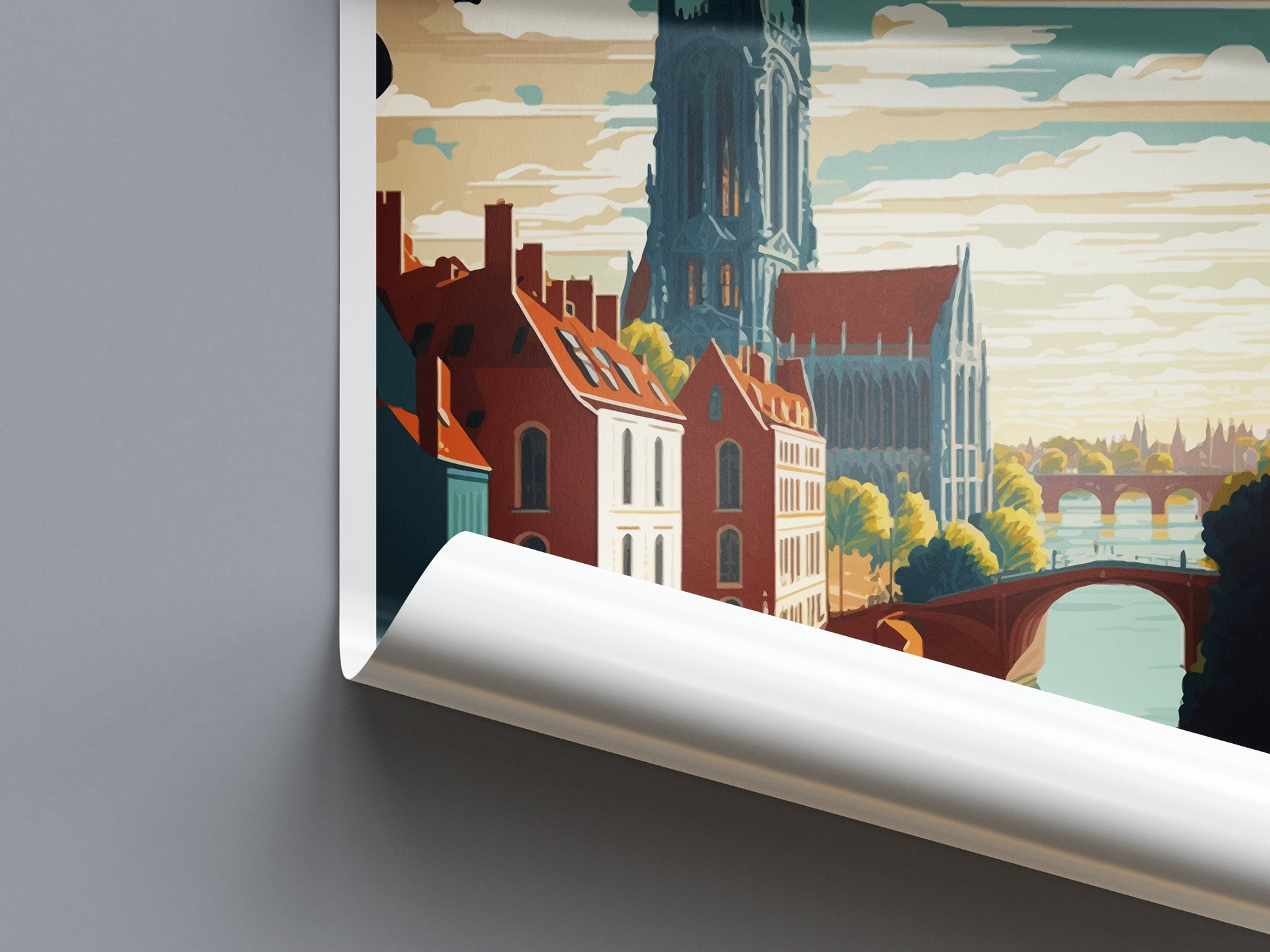 Deventer Travel Print Wall Art Deventer Wall Hanging Home Décor Deventer Gift Art Lovers Netherlands Art Lover Gift Deventer Art