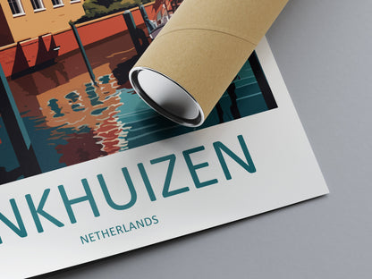 Enkhuizen Travel Print Wall Art Enkhuizen Wall Hanging Home Décor Enkhuizen Gift Art Lovers Netherlands Art Lover Gift Enkhuizen Art