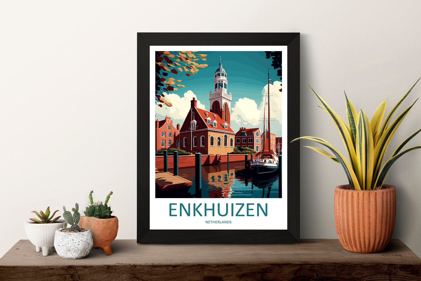 Enkhuizen Travel Print Wall Art Enkhuizen Wall Hanging Home Décor Enkhuizen Gift Art Lovers Netherlands Art Lover Gift Enkhuizen Art