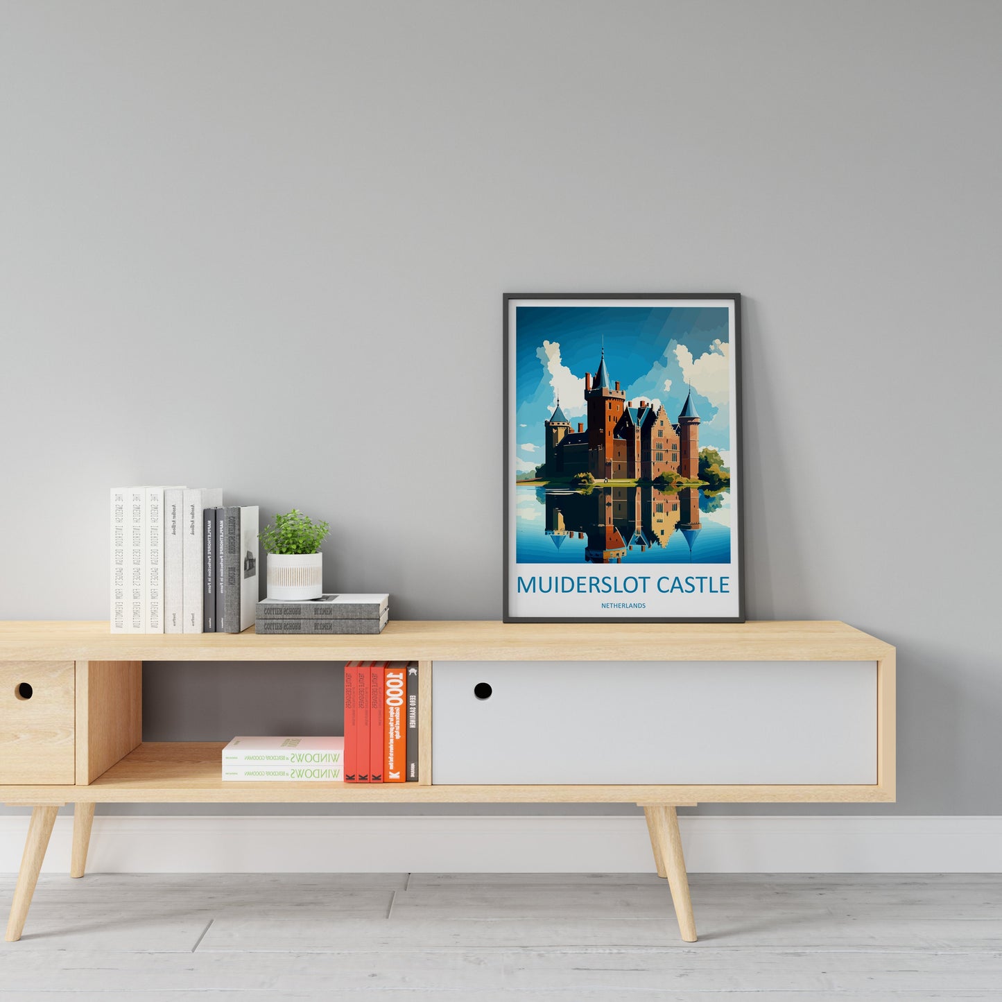 Muiderslot Castle Travel Print Wall Art Muiderslot Castle Wall Hanging Home Décor Muiderslot Castle Gift Art Lovers Netherlands Art Lover