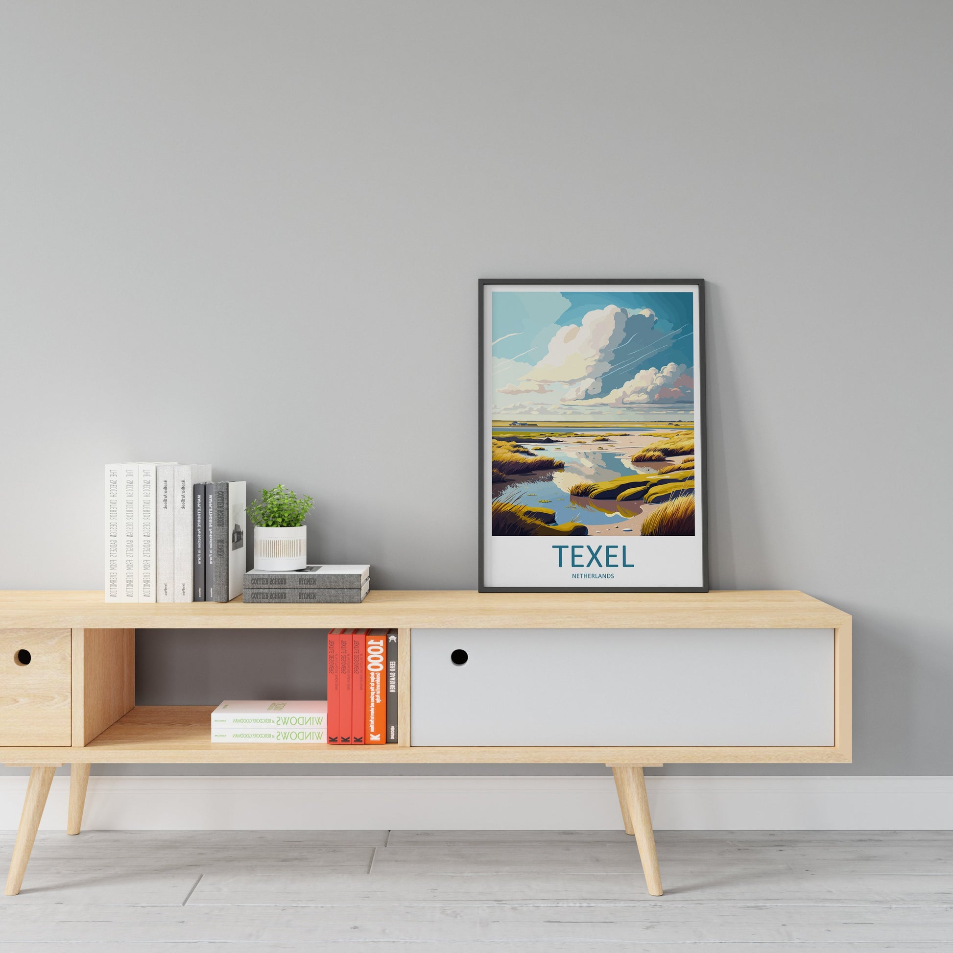 Texel Travel Print Wall Art Texel Wall Hanging Home Décor Texel Gift Art Lovers Netherlands Art Lover Gift Texel Travel Wall Art