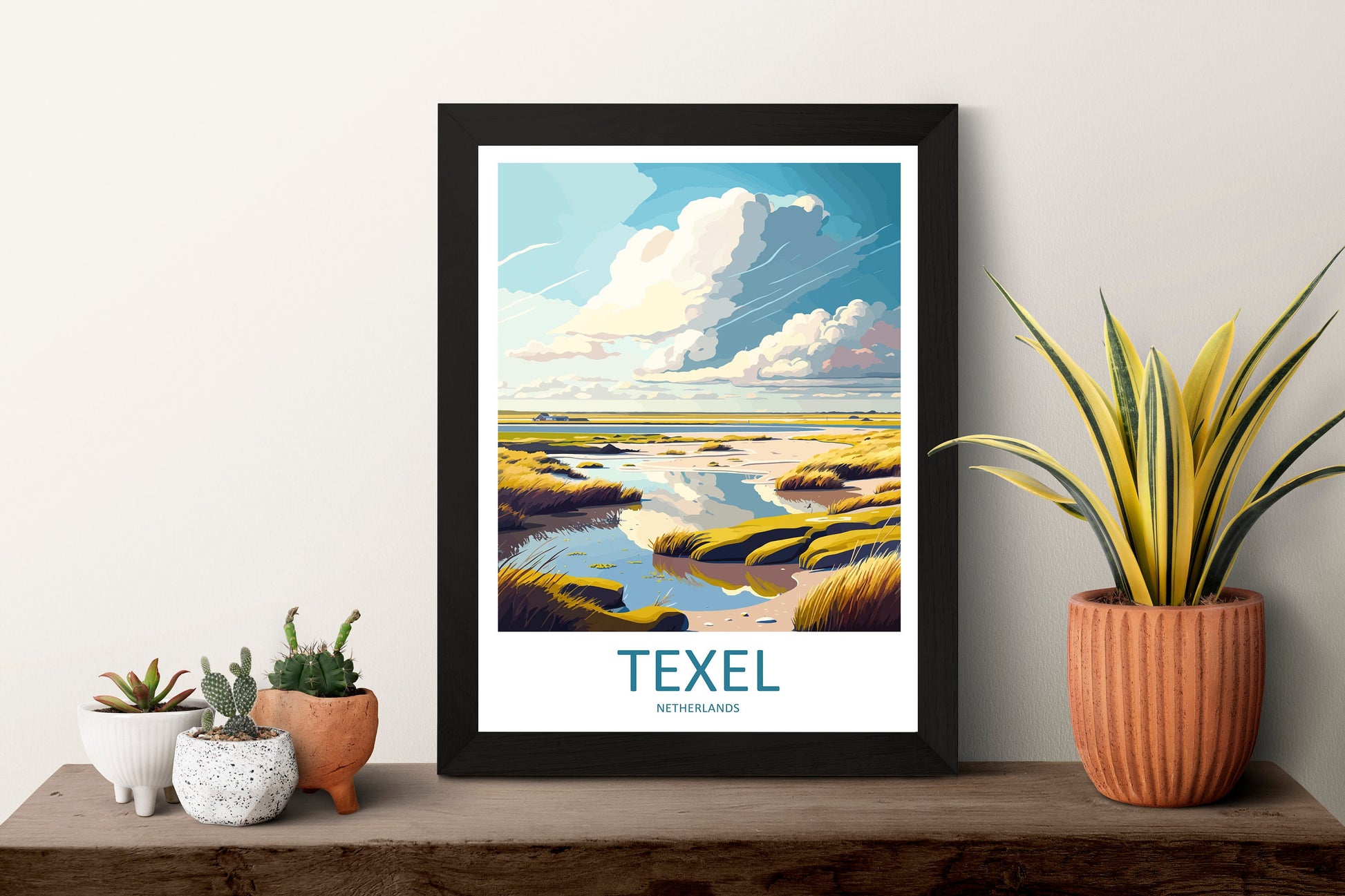 Texel Travel Print Wall Art Texel Wall Hanging Home Décor Texel Gift Art Lovers Netherlands Art Lover Gift Texel Travel Wall Art