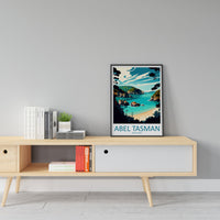 Abel Tasman Travel Print Wall Art Abel Tasman Wall Hanging Home Décor Abel Tasman Gift Art Lovers New Zealand Art Lover Gift Print Art
