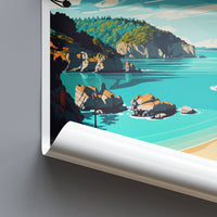 Abel Tasman Travel Print Wall Art Abel Tasman Wall Hanging Home Décor Abel Tasman Gift Art Lovers New Zealand Art Lover Gift Print Art