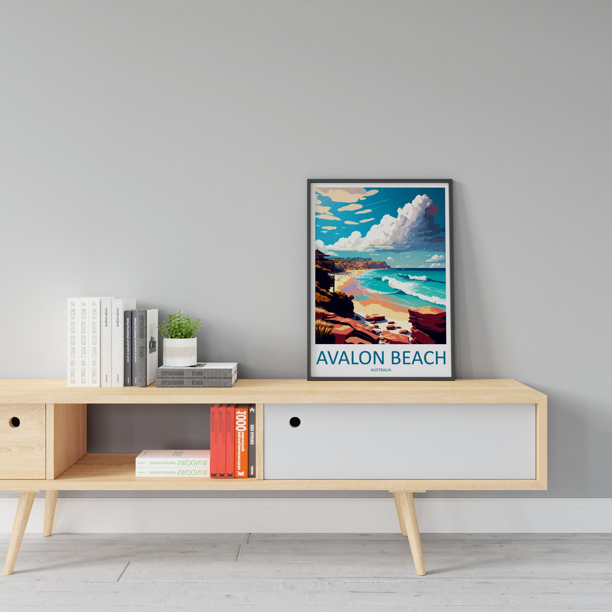 Avalon Beach Travel Print Wall Art Avalon Beach Wall Hanging Home Décor Avalon Beach Gift Art Lovers Wall Art Australia Travel Print