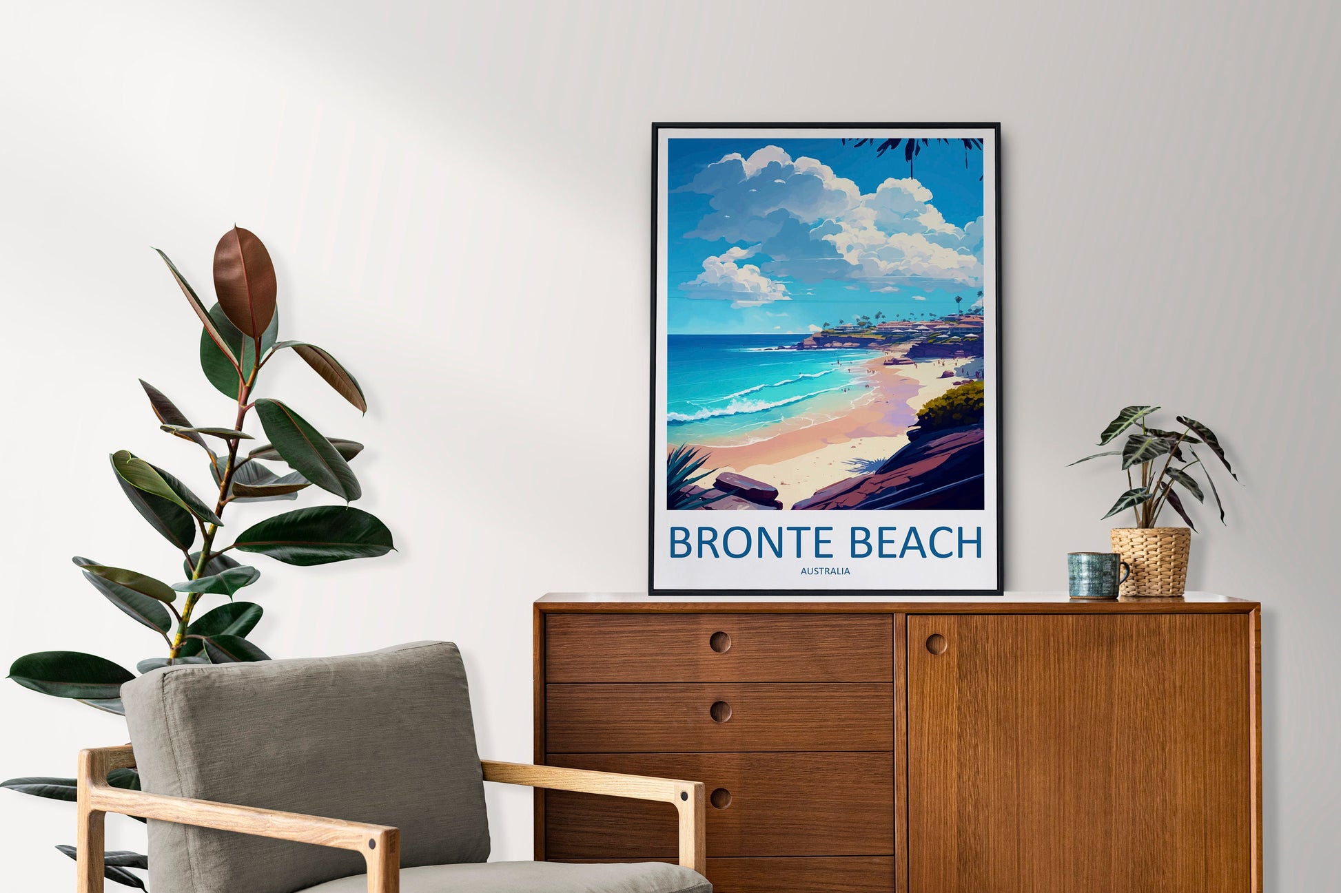 Bronte Beach Travel Print Wall Art Bronte Beach Wall Hanging Home Décor Bronte Beach Gift Art Lovers Wall Art Australia Travel Print