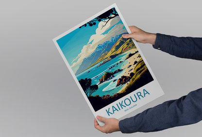 Kaikoura Travel Print Wall Art Kaikoura Wall Hanging Home Décor Kaikoura Gift Art Lovers New Zealand Art Lover Gift Print Art