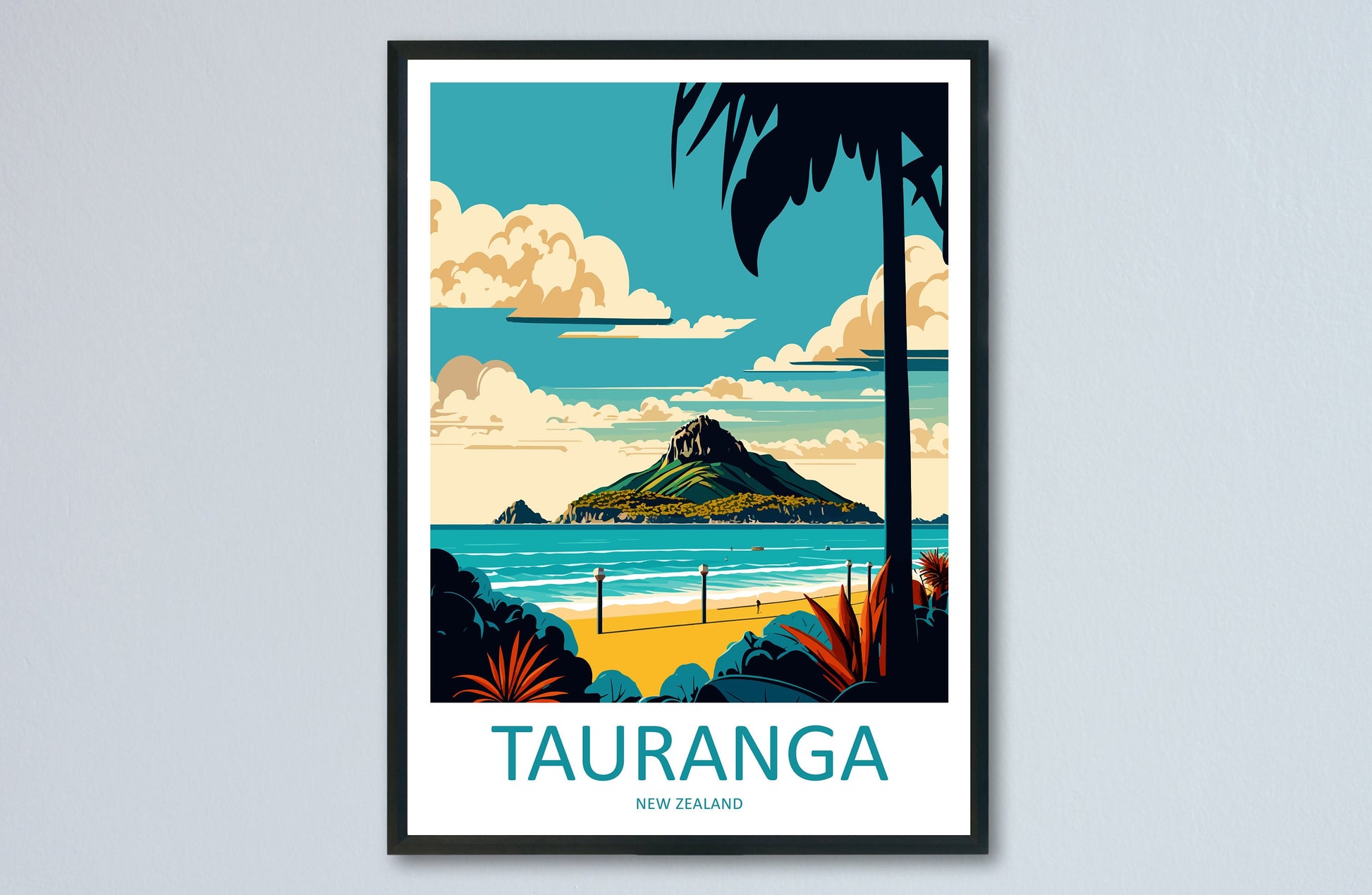 Tauranga Travel Print Wall Art Tauranga Wall Hanging Home Décor Tauranga Gift Art Lovers New Zealand Art Lover Gift Print Art