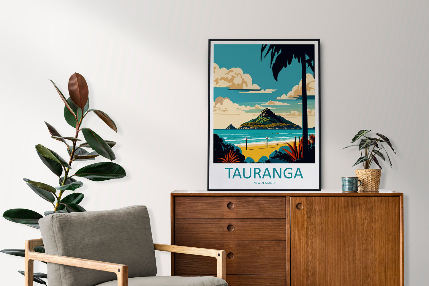 Tauranga Travel Print Wall Art Tauranga Wall Hanging Home Décor Tauranga Gift Art Lovers New Zealand Art Lover Gift Print Art