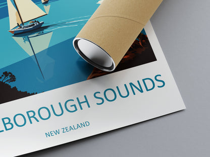 Marlborough Sounds Travel Print Wall Art Marlborough Sounds Wall Hanging Home Décor Marlborough Sounds Gift Art Lovers New Zealand Art Lover