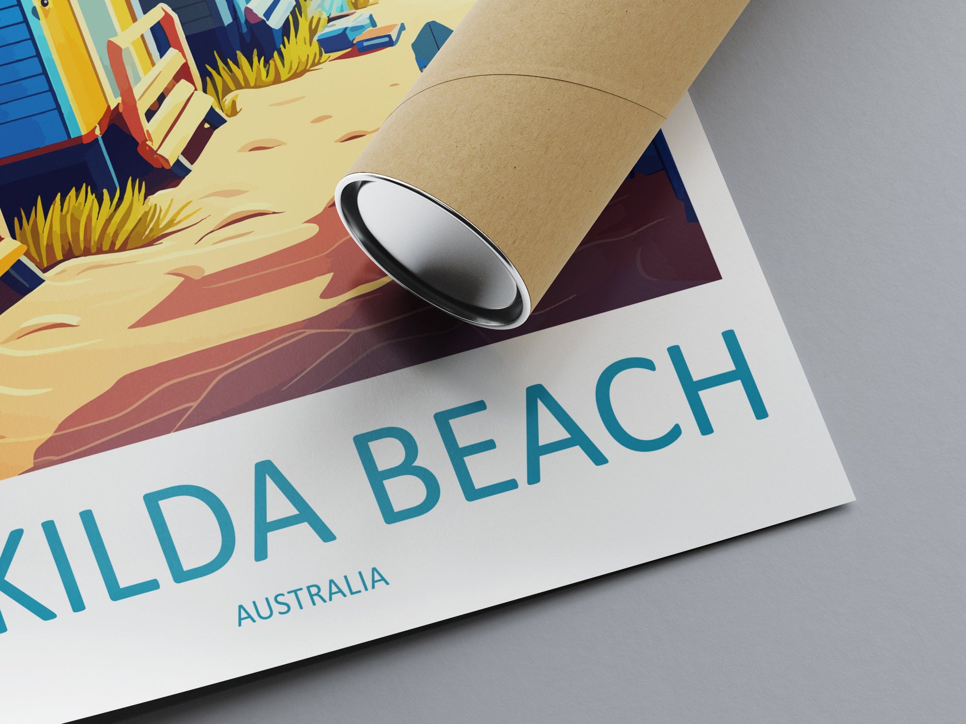 St Kilda Beach Travel Print Wall Art St Kilda Beach Wall Hanging Home Décor St Kilda Beach Gift Art Lovers Wall Art Australia Travel Print