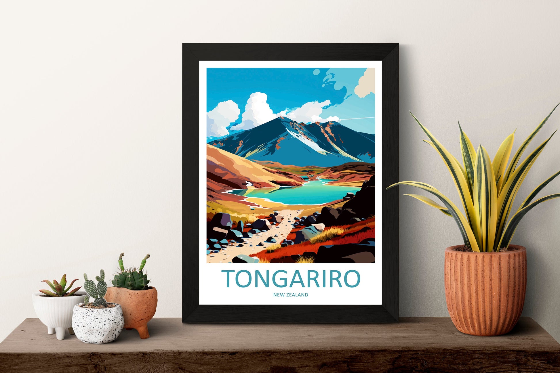 Tongariro Travel Print Wall Art Tongariro Wall Hanging Home Décor Tongariro Gift Art Lovers New Zealand Art Lover Gift Print Art