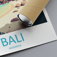 Bali Travel Print Wall Art Bali Wall Hanging Home Décor Bali Gift Art Lovers Indonesia Art Lover Gift Bali Travel Art Poster