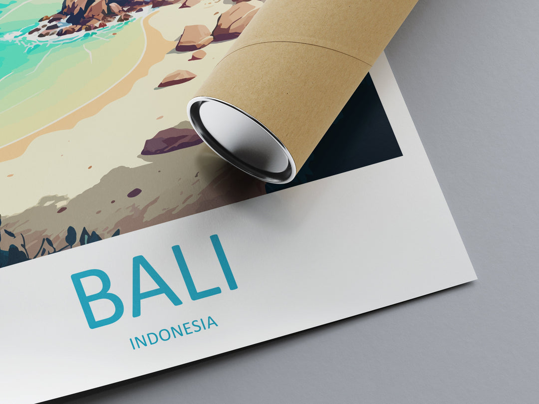 Bali Travel Print Wall Art Bali Wall Hanging Home Décor Bali Gift Art Lovers Indonesia Art Lover Gift Bali Travel Art Poster