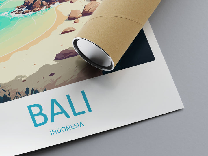 Bali Travel Print Wall Art Bali Wall Hanging Home Décor Bali Gift Art Lovers Indonesia Art Lover Gift Bali Travel Art Poster