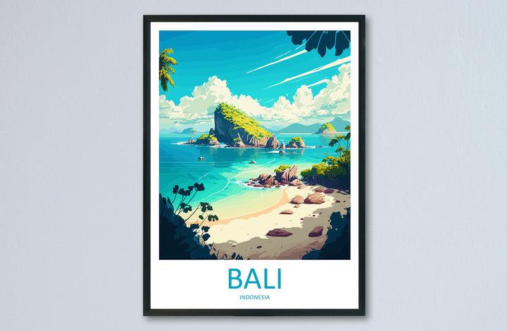 Bali Travel Print Wall Art Bali Wall Hanging Home Décor Bali Gift Art Lovers Indonesia Art Lover Gift Bali Travel Art Poster